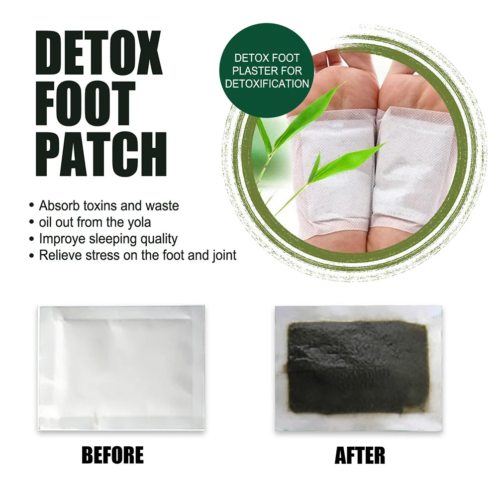 Natural Detox Foot Patches 10-50Pcs/Bag Stress Relief Feet Deep Sleep Herbal Detox Sticker Relieve Stress for Foot Care Tools