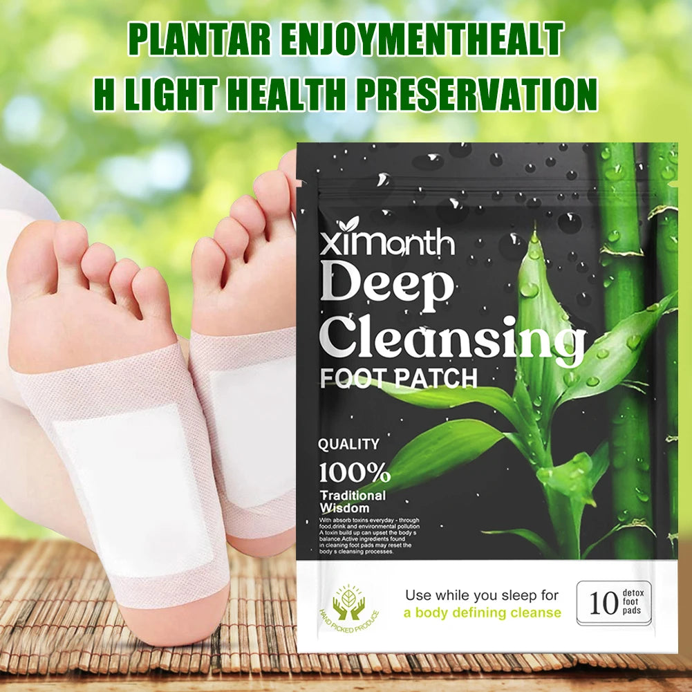 Natural Detox Foot Patches 10-50Pcs/Bag Stress Relief Feet Deep Sleep Herbal Detox Sticker Relieve Stress for Foot Care Tools