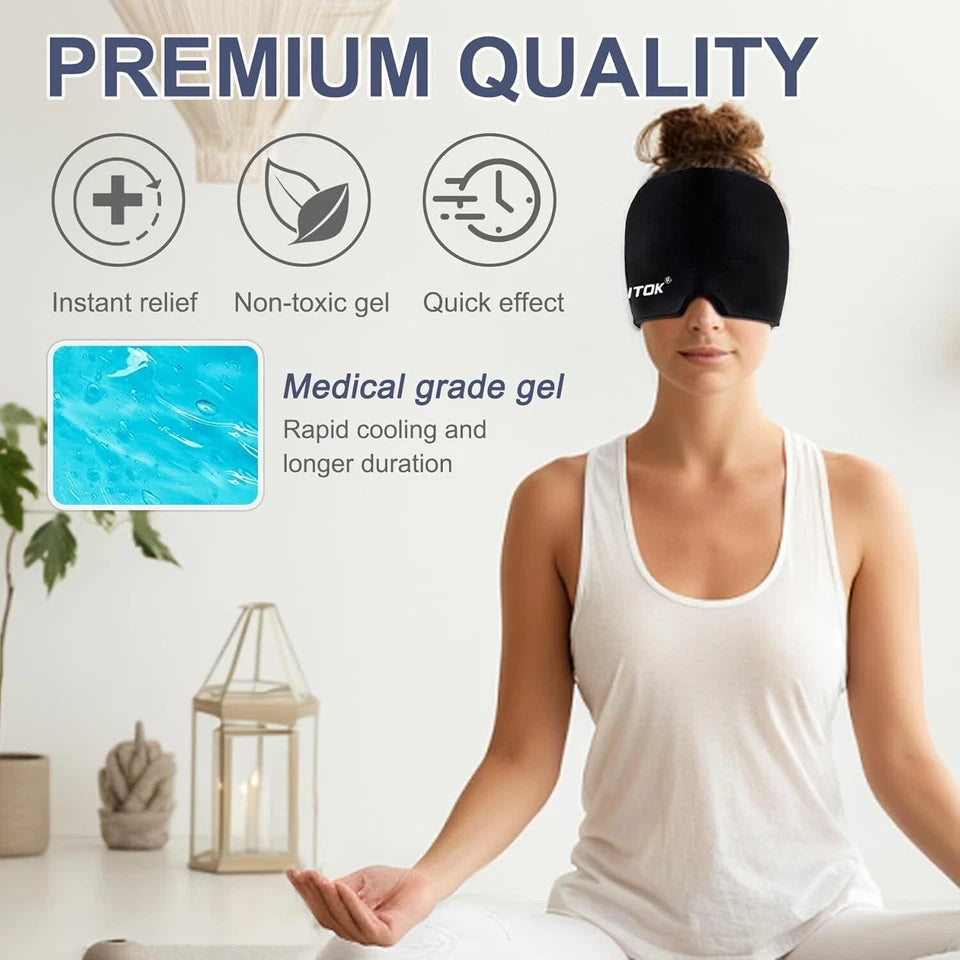 Instant Migraine Relief – Hot & Cold Therapy in One Cap