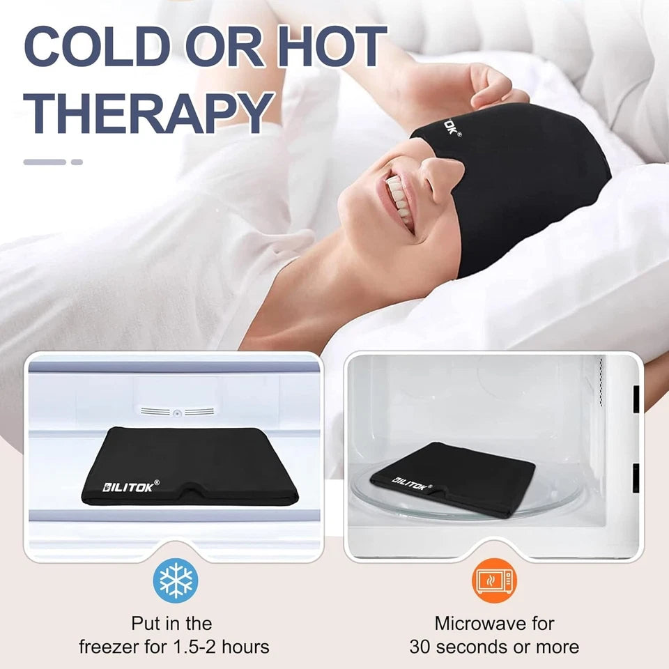 Instant Migraine Relief – Hot & Cold Therapy in One Cap