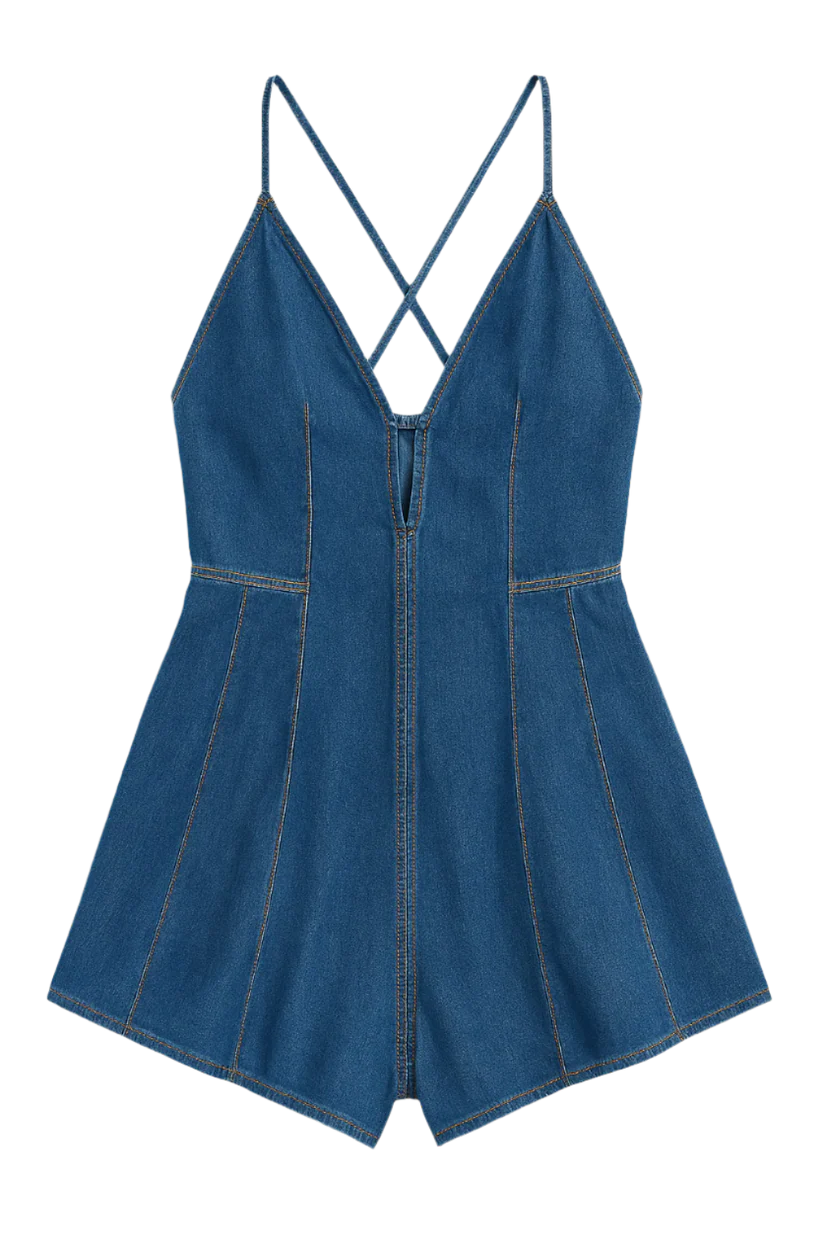 Dazed Denim Romper