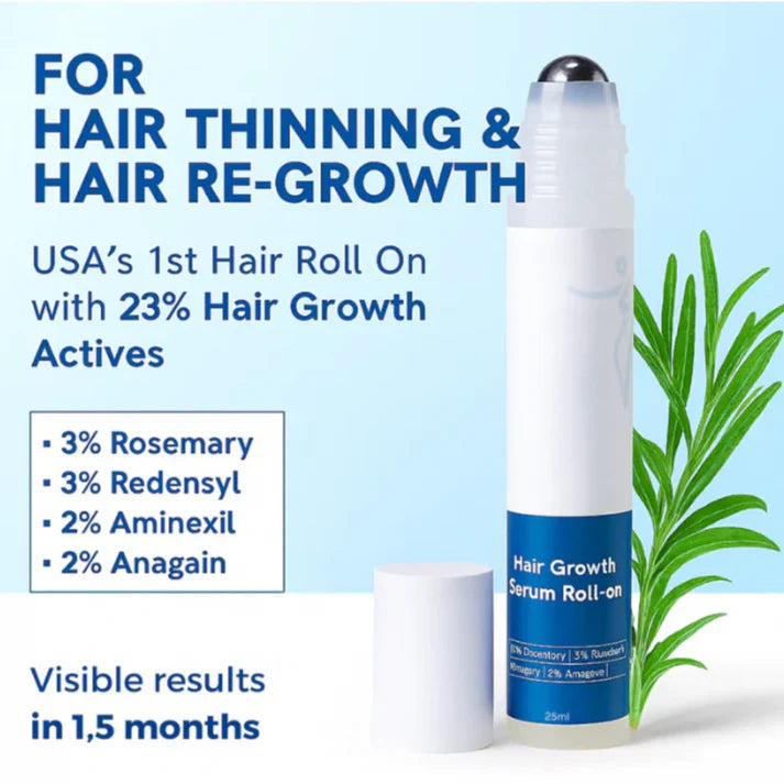 Hair Growth Roll-On See hair growth in 4 weeks