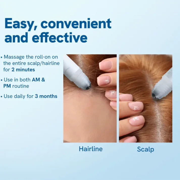 Hair Growth Roll-On See hair growth in 4 weeks
