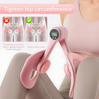 Pelvic Floor Muscle Trainer, Automatic Counting  Thigh Exercise Equipment for Home