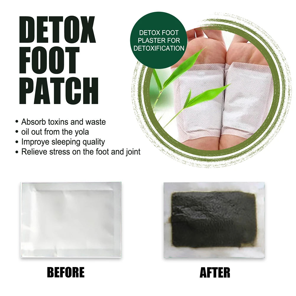 Natural Detox Foot Patches 10-50Pcs/Bag Stress Relief Feet Deep Sleep Herbal Detox Sticker Relieve Stress for Foot Care Tools