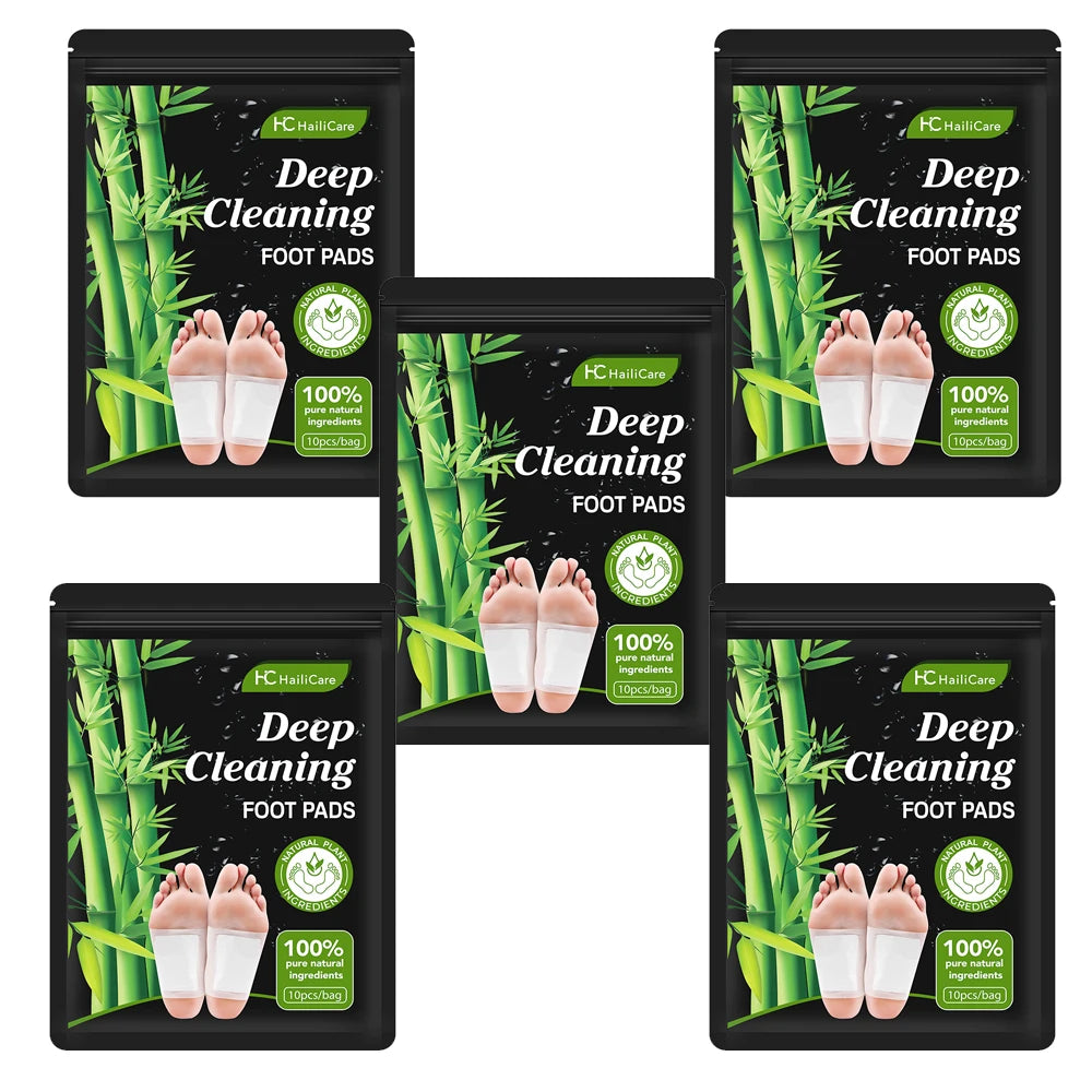 10PCS Detox Foot Patches Stress Relief Feet Deep Sleep Herbal Detox Sticker Conditioning Body Relieve Stress Foot Care Tool
