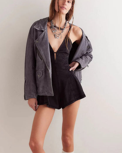 Dazed Denim Romper